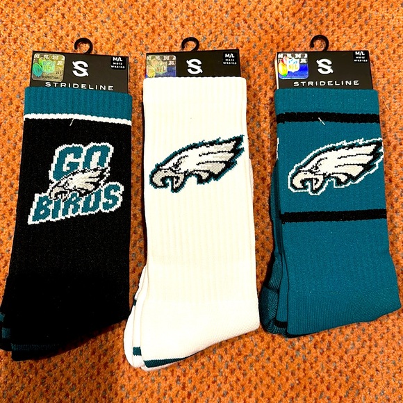 New! Philadelphia Eagles NFL socks - Picture 1 of 4